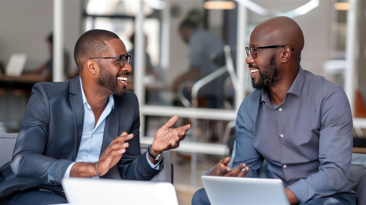 Consultant advising a small business owner